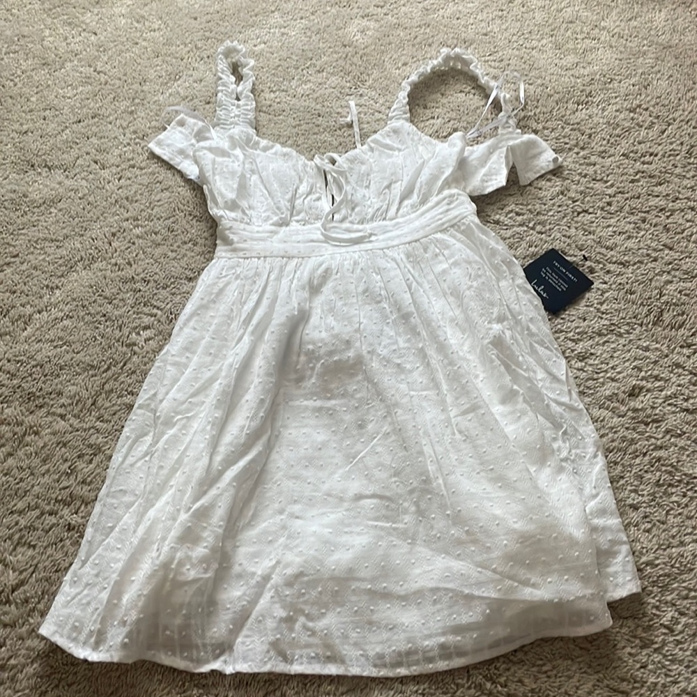 NWT white lulus dress adult xs